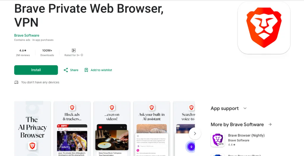 brave browser