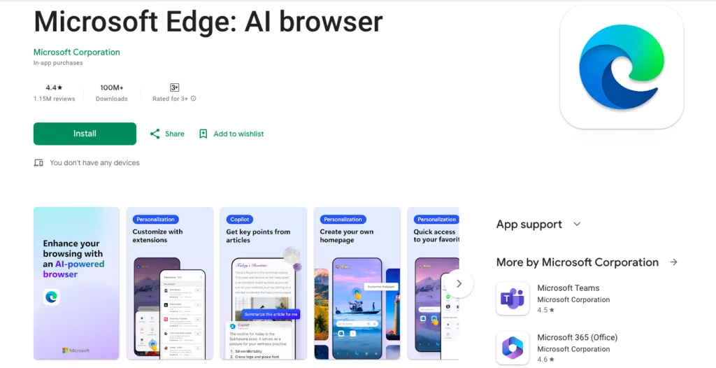 microsoft edge browser